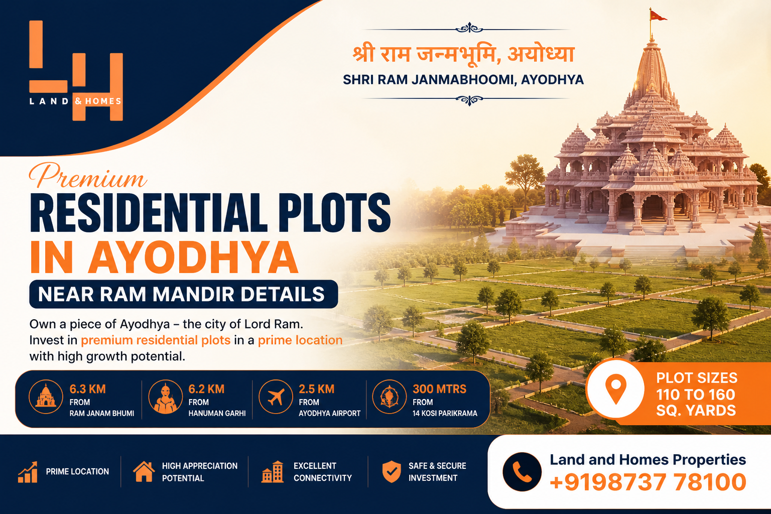 Premium Residential Plots in Ayodhya Near Ram Mandir Details